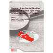 Research on Social Studies Education in the 100 Year of the Republic of Turkey Pegem Akademi Yaynclk