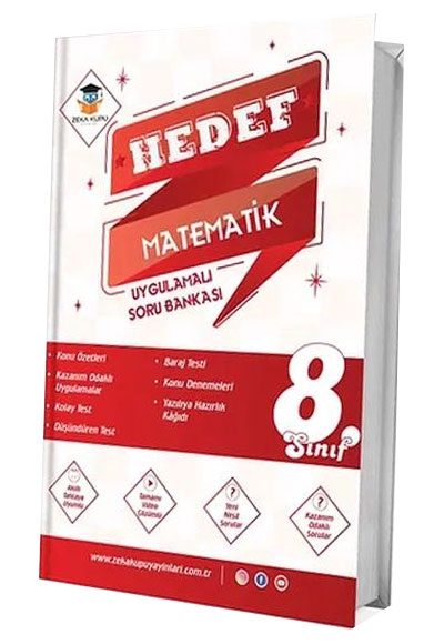 8. Sınıf Hedef Matematik Uygulamalı Soru Bankası Zeka Küpü Yayınları