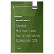 International Research in Social, Human and Administrative Sciences XXI Eitim Yaynevi