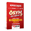 2025 KPSS Genel Yetenek Genel Kltr SYM Ne Sorar Tamam zml 8 Fasikl Deneme Snav Yediiklim Yaynlar