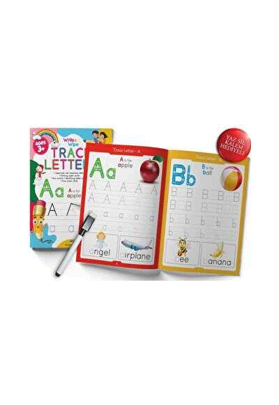 Trace Letters Write and Wipe Activity MK Publications