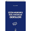 Ceza Hukuku zel Hkmler Dersleri Adalet Yaynevi