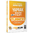 2025 KPSS Trke Yaprak Test Yediiklim Yaynlar