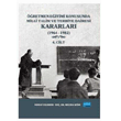 retmen Eitimi Konusunda Milli Talim ve Terbiye Dairesi Kararlar - 4. Cilt Nobel Akademik Yaynclk