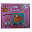 Bebek Akademisi ekiller ve Renkler Hayvanlar Seviyorum Puzzle Kart Bulmaca+kitap 2+Ya Karton ocuk