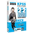 2025 KPSS Trke 22 Deneme zml Mustafa Onur Bozku HocaWebde Yaynlar