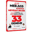 2025 MEB-AGS Simlasyonu Mevzuat Bilgisi 33 Deneme zml ndeks Akademi Yaynclk