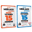 2025 MEB-AGS Simlasyonu Saysal + Szel Yetenek 30 Deneme 2 li Set ndeks Akademi Yaynclk
