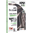 2026 KPSS Lise n Lisans Genel Kltr Corafya ek Kopart Yaprak Test Yarg Yaynlar