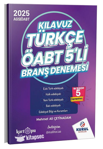 2025 ABT MEB-AGS Trke retmenlii Klavuz 5 Deneme zml - Mehmet Ali etinadam Kurul Yaynlar KELEPR