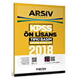 2018 KPSS n Lisans Ariv Serisi Tpk Basm km Sorular Marka Yaynlar