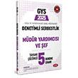 2025 Ceza ve Tevkifevleri Denetimli Serbestlik Mdr Yardmcl ve eflik GYS Tamam zml 5 Deneme Snav Data Yaynlar