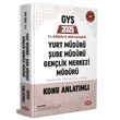 2025 GYS Genlik ve Spor Bakanl Yurt Mdr ube Mdr Genlik Merkezi Mdr Hazrlk Kitab Data Yaynlar