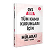 2025 GYS  Tm Kamu Kurumlar Mlakat Soru Cevap Data Yaynlar