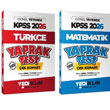 2026 KPSS Trke + Matematik Yaprak Test 2 li Set Yediiklim Yaynlar