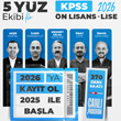 2026 KPSS Genel Yetenek Genel Kltr Lise n Lisans 10 Kitap Seti Canl Program 370 Saat Hediyeli Fuzem