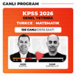 2026 KPSS Genel Yetenek Trke Matematik Seti Canl Program 150 Saat Hediyeli Fuzem