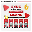 2026 KPSS 5YZ Ekibi ile Genel Yetenek Genel Kltr Lisans DEV Genel Tekrar Canl Program 80 Saat Hediyeli Fuzem