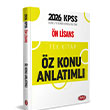 2026 KPSS nlisans Tek Kitap z Konu Anlatml Data Yaynlar