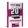2026 KPSS Genel Kltr Vatandalk Tamam zml 20 Deneme Yediiklim Yaynlar