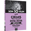 AYT MF Tek Kitap Son 10 Y�l�n ��km�� Sorular� 2016 2025 �ap Yay�nlar�