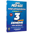 2026 MEB-AGS T�m Dersler H�zland�ran 3 Deneme ��z�ml� Y�nerge Yay�nlar�