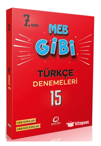 7. Sınıf Türkçe MEB Gibi Branş Denemeleri Oksijen Yayınları