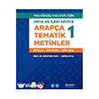 Orta ve �leri Seviye Arap�a Tematik Metinler 1 Akdem Yay�nlar�