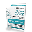 2026 GYS �DS Tar�m ve Orman Bakanl��� Ortak Konular Soru Bankas� ��z�ml� G�revde Y�kselme �nvan De�i�ikli�i Pelikan Yay�nevi