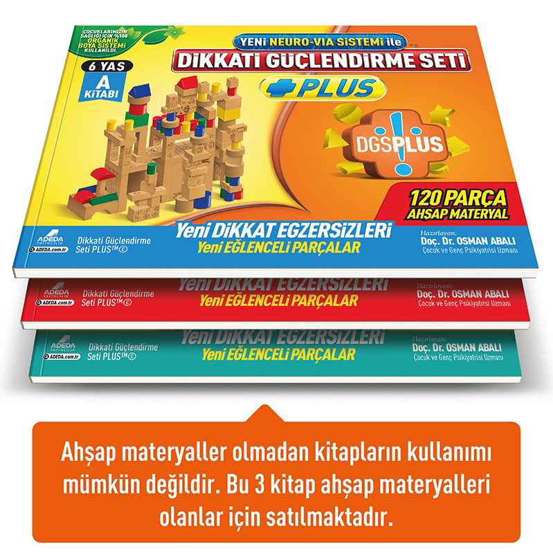 Dikkati G��lendirme Seti Plus 6 Ya� Kitap Materyalsiz