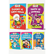 Okul �ncesi Boya ��ren ��kartmal� �ocuk Kitaplar� Seti - (5 Kitap) Beyaz Balina Yay�nlar�