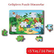 3 Ya� Puzzle Dinozorlar �ocuk Akademi