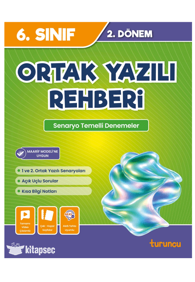 6. Sınıf 2. Dönem Ortak Yazılı Rehberi Turuncu Yayınları