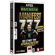 2026 KPSS Matematik MAN�FEST 777 Soruda Tekrar Kitab� ��z�ml� - �lyas G�ne� Yarg� Yay�nlar�