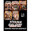 Titana Sald�r� ��k��ten �nce 1-5 Poster Hediyeli Manga Set Komik�eyler Yay�nc�l�k