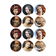 �konik Tablolar Sticker (12`li) Fol Kitap