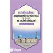 E�ari Kelamc� Abdurrahman el-M�tevelli ve Kelami G�r��leri Kitabi Yay�nevi