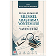 Sosyal Bilimlerde Bilimsel Ara�t�rma Y�ntemleri ve Yay�n Eti�i Ekin Bas�m Yay�n