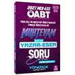 2027 �ABT MEB-AGS T�rk Dili Edebiyat� - T�rk�e ��retmenli�i Muhtevam Yazar Eser Soru Bankas� ��z�ml� Y�nerge Yay�nlar�