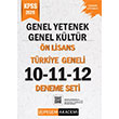 2026 KPSS Genel Yetenek Genel K�lt�r �n Lisans Tamam� ��z�ml� T�rkiye Geneli 10-11-12 (3`l� Deneme Seti) Pegem Akademi Yay�nc�l�k