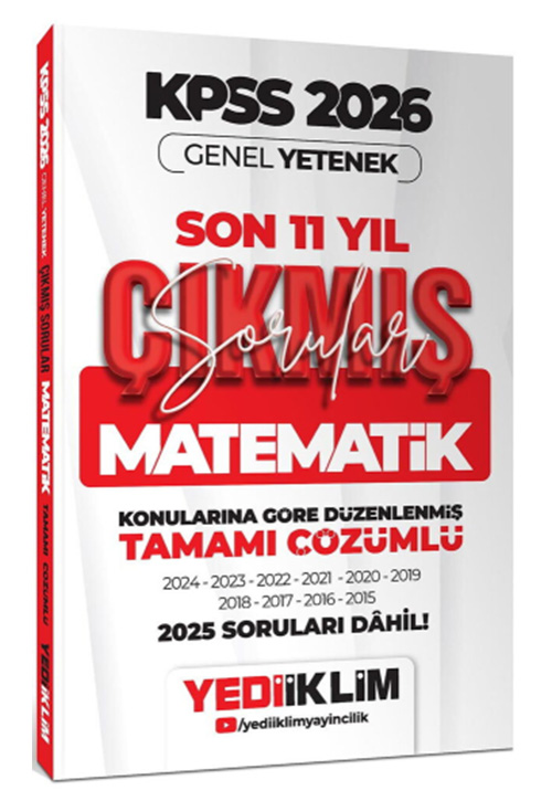 2026 KPSS Genel Yetenek Matematik Konularına Göre Tamamı Çözümlü