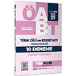 2027 MEB AGS �ABT T�rk Dili ve Edebiyat� ��retmenli�i Tamam� ��z�ml� 10 Deneme Yediiklim Yay�nlar�