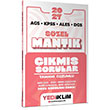 2027 MEB AGS KPSS ALES DGS S�zel Mant�k Tamam� ��z�ml� ��km�� Sorular Yediiklim Yay�nlar�