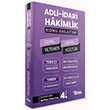Adli �dari Hakimlik Genel Yetenek Genel K�lt�r Konu Anlat�m� 4. Bask� Temsil Kitap Yay�nlar�