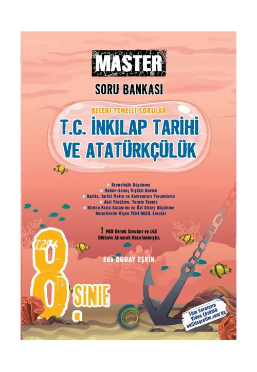 8. S�n�f Master T.C. �nk�lap Tarihi Ve Atat�rk��l�k Soru Bankas� Okyanus Yay�nlar�