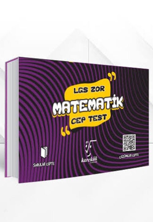 8. Sınıf LGS Matematik Zor Cep Test Karekök Yayınları | 9786258419016