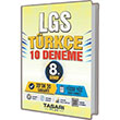 8. S�n�f LGS T�rk�e 10 Deneme ��z�ml� Tasar� Plus Yay�nlar�