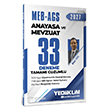 2027 MEB AGS Anayasa ve Mevzuat Tamam� ��z�ml� 33 Deneme Yediiklim Yay�nlar�