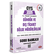 GYS G�mr�k ve D�� Ticaret B�lge M�d�rl�kleri Ta�ra M�d�r - M�d�r Yard�mc�s�, �ef Soru Bankas� Karekod ��z�ml� Data Yay�nlar�