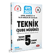 2027 GYS �evre ve �ehircilik Bakanl��� Teknik �ube M�d�r� 5 Deneme S�nav� Data Yay�nlar�